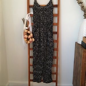 Black & White Palms Jumpsuit